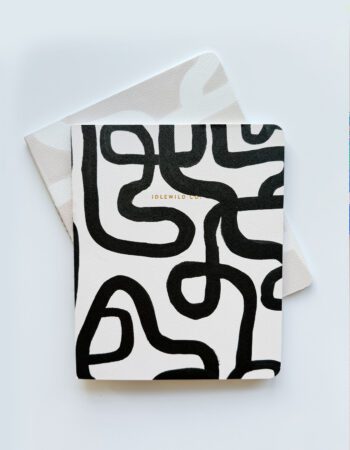 Black & White Squiggle Notebook Duo