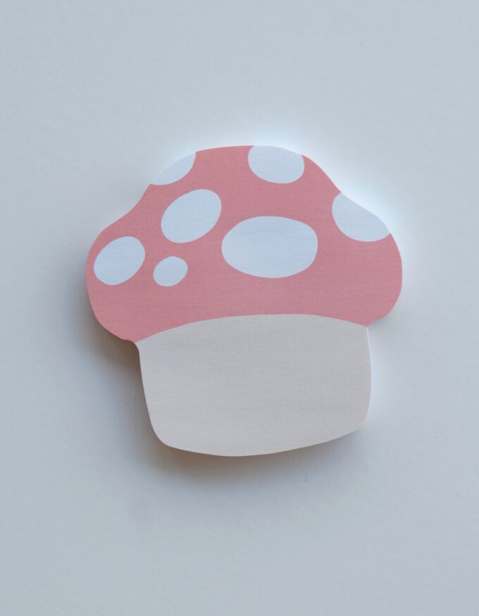 Mushroom Die-Cut Sticky Note Pad