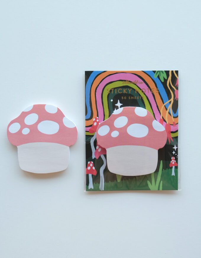 Mushroom Die-Cut Sticky Note Pad