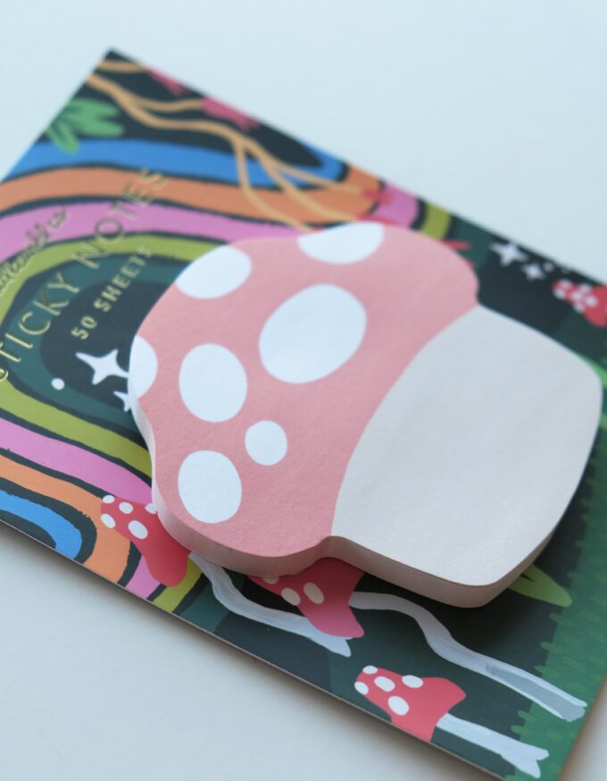 Mushroom Die-Cut Sticky Note Pad