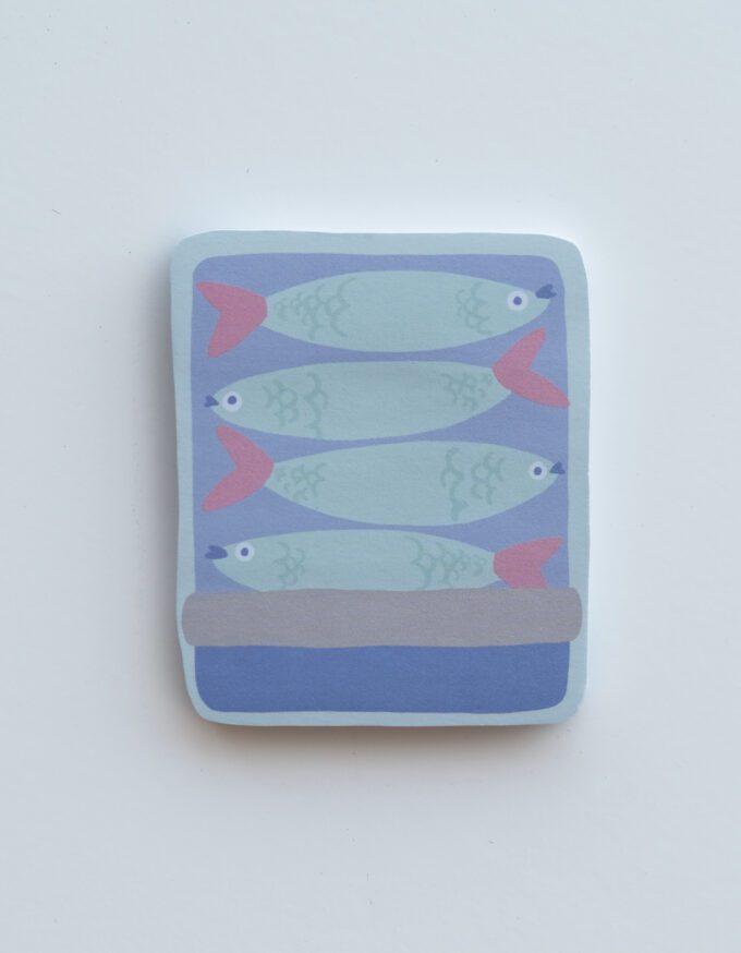 Tinned Fish Die-Cut Sticky Note Pad