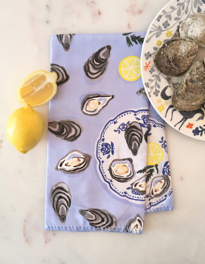 Oysters Tea Towel