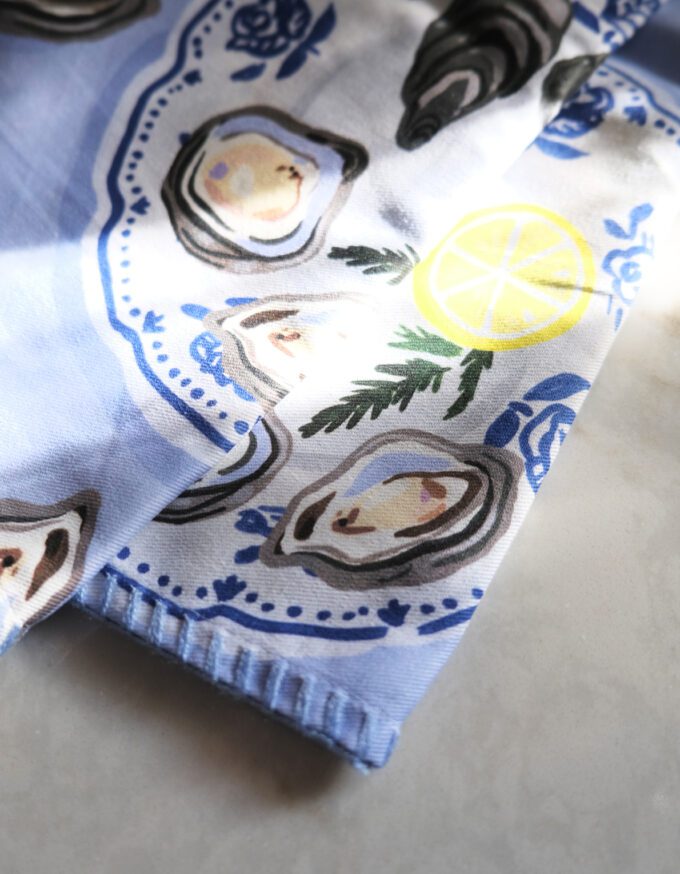 Oysters Tea Towel