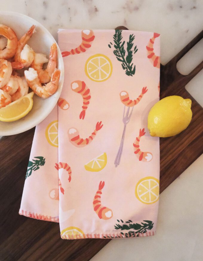 Shrimp Cocktail Tea Towel