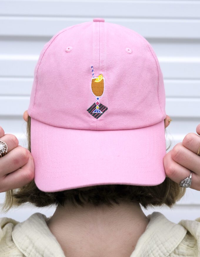 Aperol Spritz Embroidered Hat