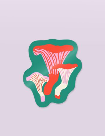 Die Cut Sticker | Chanterelle Mushroom